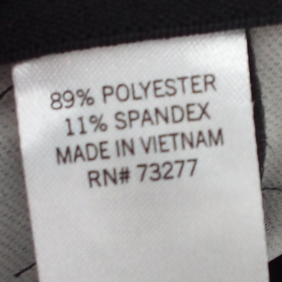 Evri Windowpane Capri Polyester Spandex Black White Pants 16W Plus Size - Picture 6 of 7